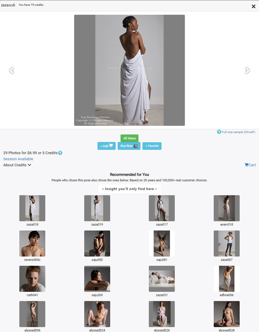 Discovery Tool at PoseSpace.com